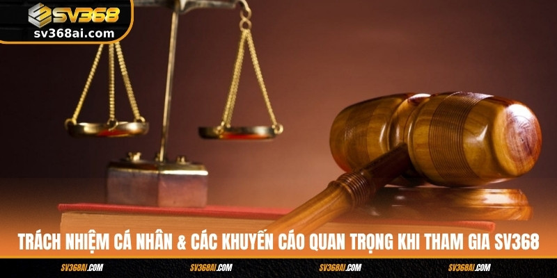 Trách nhiệm cá nhân & các khuyến cáo quan trọng khi tham gia SV368